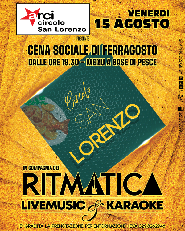 Locandina Cirolo ARCI SAN LORENZO